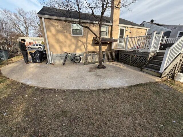 Cleared backyard after junk removal